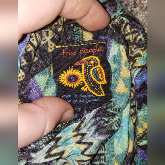 Free People | Vintage, Chevron, Western, Adjustable, Halter Top, Blouse - Picture 2 of 3